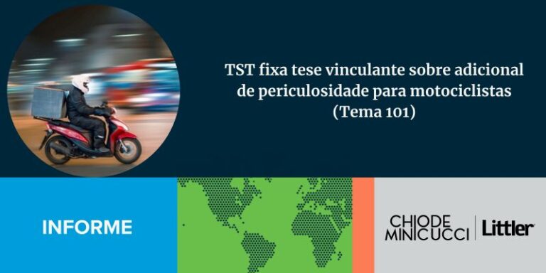 TST fixa tese vinculante sobre adicional de periculosidade para motoristas